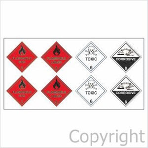 Emergency Evacuation Plan Hazchem Stickers