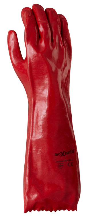 Red PVC 45cm Gauntlet