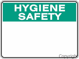 Hygiene Safety Blank Sign