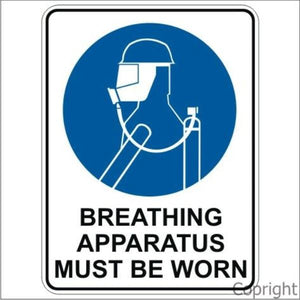 Breathing Apparatus Must Be Worn Sign