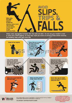 Avoid Slips Trips & Falls Sign