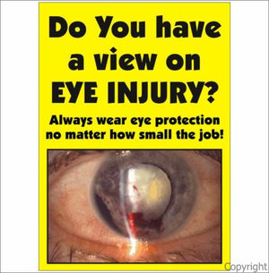 Do You Have A View On Eye Injury etc. Sign