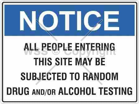 Notice All People Entering etc. Sign