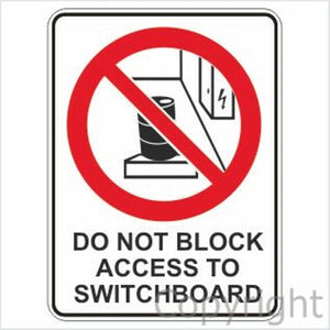Do Not Block Access etc. Sign