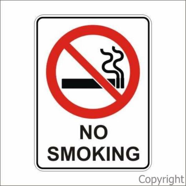 No Smoking Sign W/ Picture