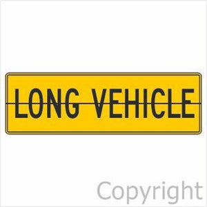 Long Vehicle Sign Hinged