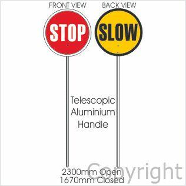 Stop Slow Telescopic Bat Sign Extendable