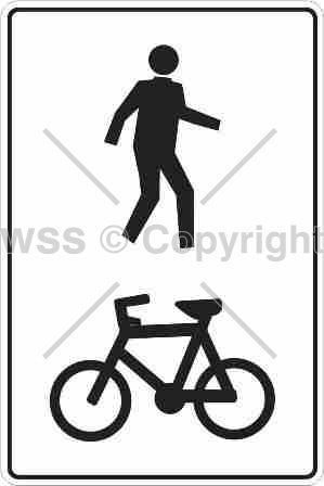 Pedestrian And Bike Picture
