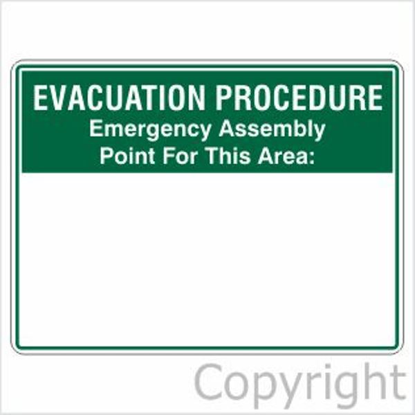 Evacuation Procedure etc. Sign