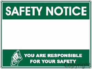 Blank Safety Notice Sign