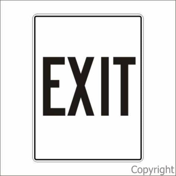 Exit Sign Word Only