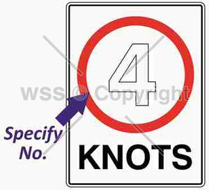Blank Knots Sign W/ Specified Number