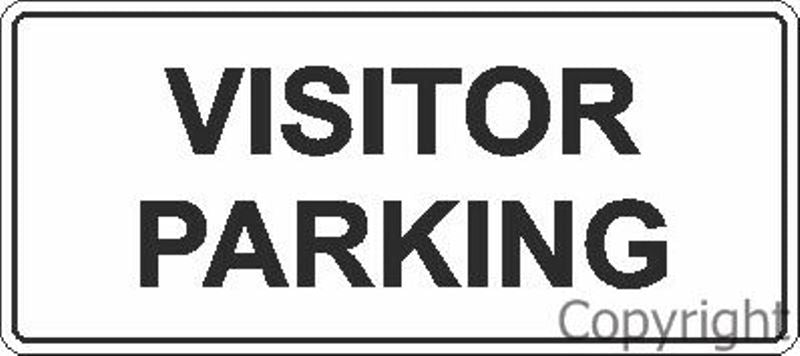 Visitor Parking Sign Horizontal