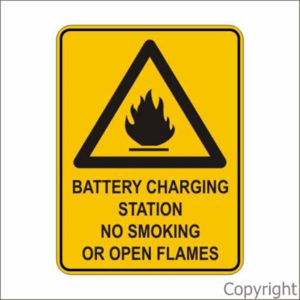 Battery Charging Station etc. Sign