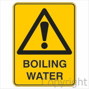 Warning Boiling Water Sign