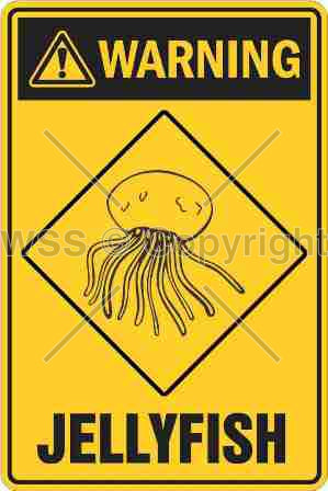 Warning Jellyfish Sign