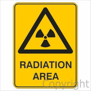 Warning Radiation Area Sign