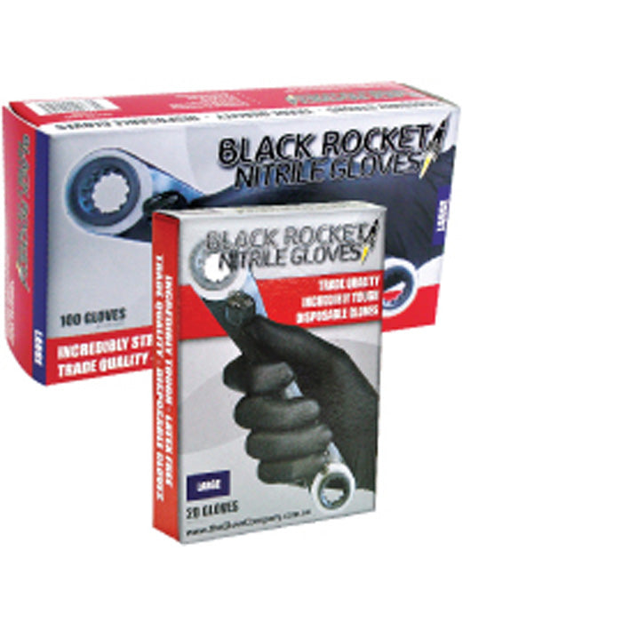 Black Rocket® Nitrile Gloves