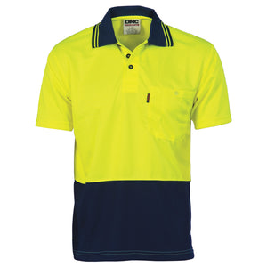 3811 - Hi Vis 2 Tone Polo Shirt Short Sleeve