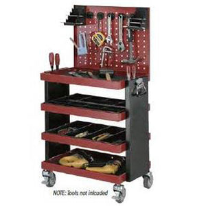 Quad Deck Tool Cart with Tool Board - HS94B