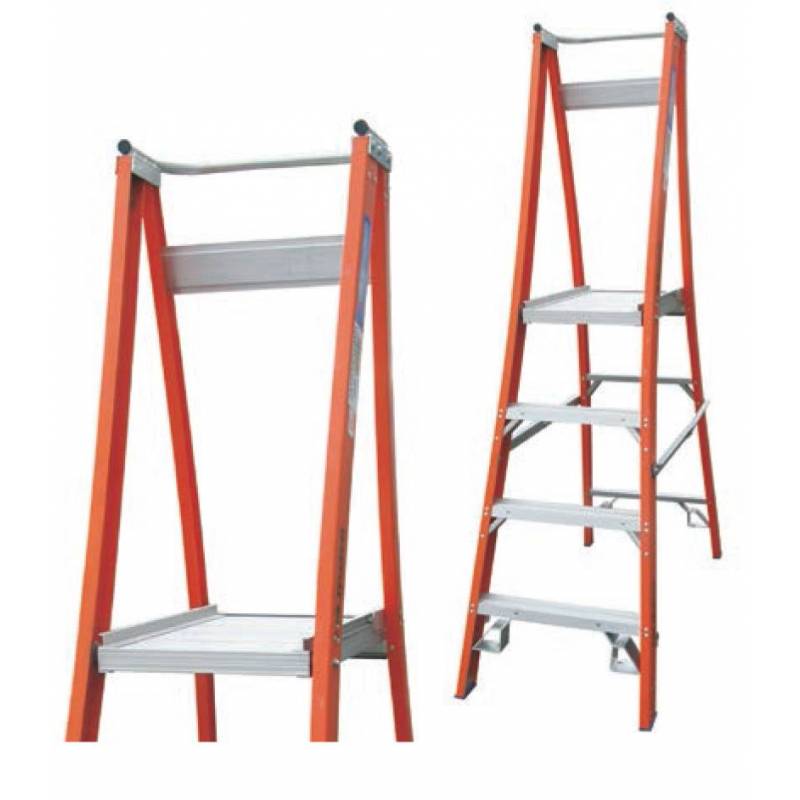 Indalex Pro Series Fibreglass Platform Ladders 150Kg