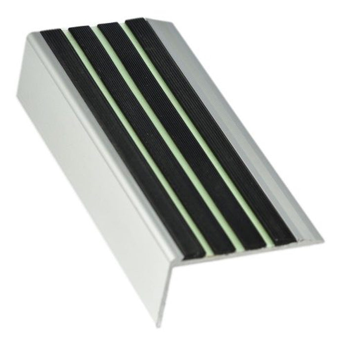 RCFL Aluminium Stair Nosing c/w Luminous Insert 37mm x 71mm x 3620mm