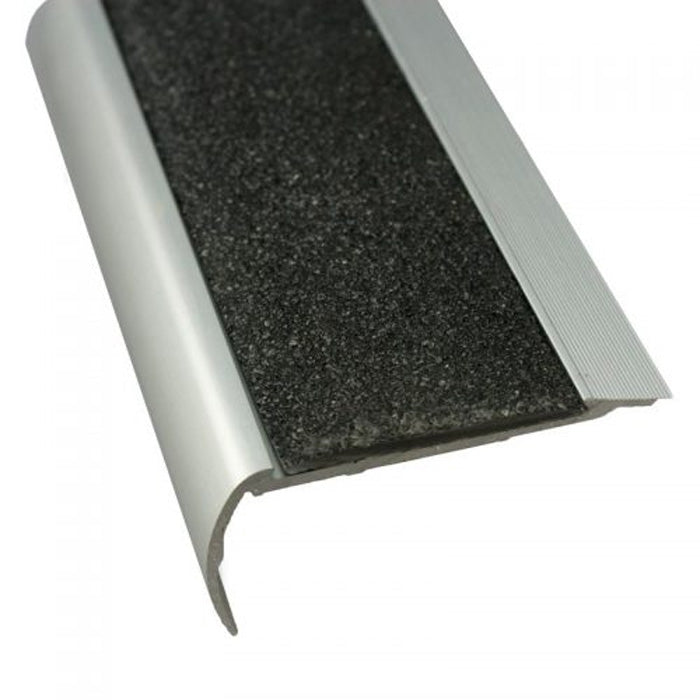 RKZC Aluminium Stair Nosing c/w Carborundum Insert 37mm x 75mm x 3620mm