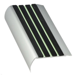 RKZL Aluminium Stair Nosing c/w Luminous Insert 37mm x 75mm x 3620mm