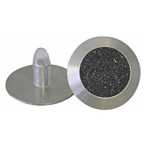 Solid 316 Stainless Steel Tactile. Carborundum Infill c/w 20mm x 8mm self-locking stem