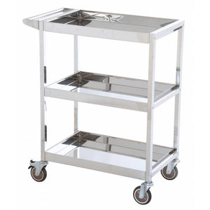 Signature Series Three Tier Stainless Steel Trolley - TS3-6004