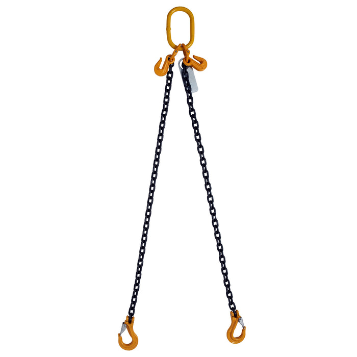 Two Leg Adjustable 1m Clevis Safety Latch Chain Slings